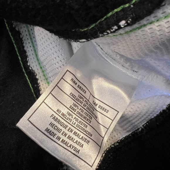 XL AIR JORDAN MEN'S TRACK JACKET FULL ZIP MOCK NECK Retro Style Black Green Whit - Picture 5 of 13